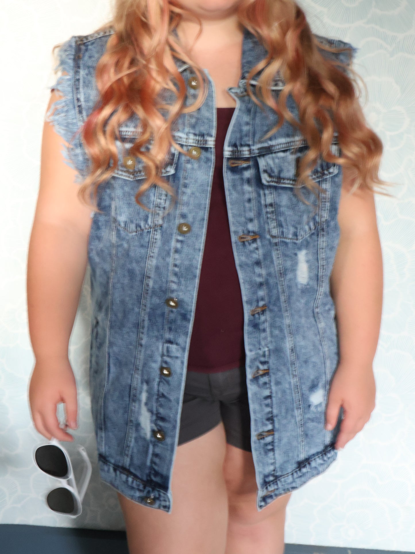 Denim vest oversized